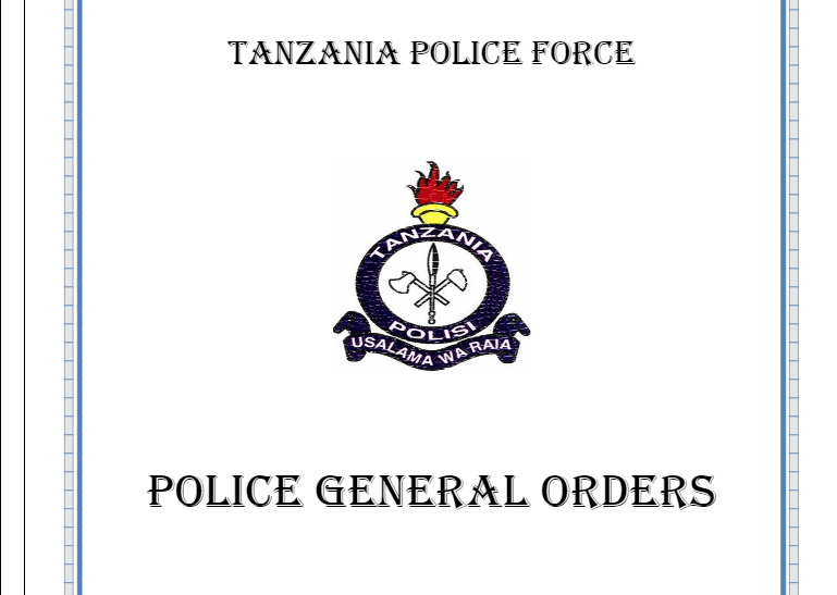 Soma hapa PGO ya Jeshi la Polisi Tanzania