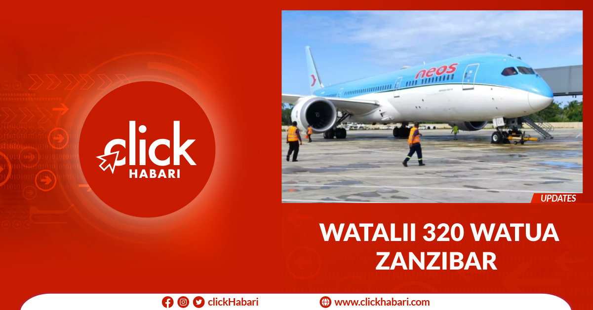 Watalii 320 watua Zanzibar