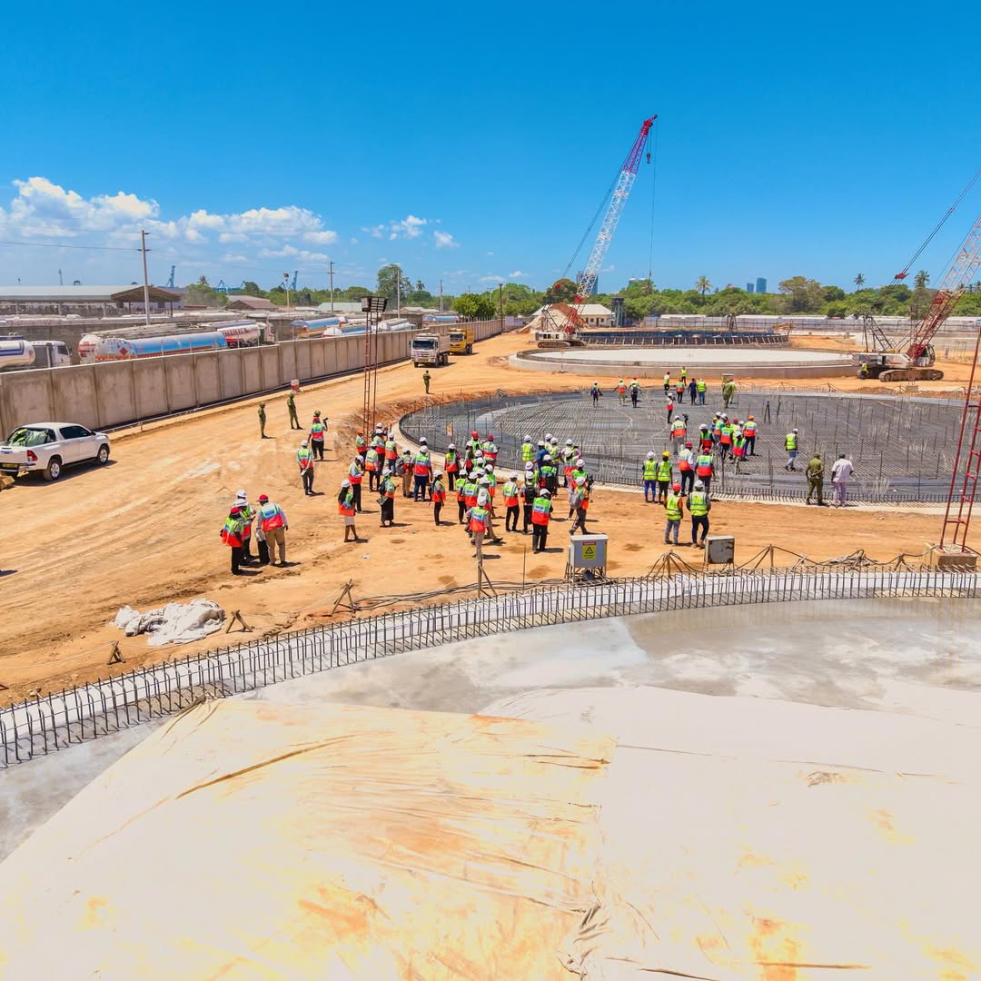 Mradi wa ujenzi wa matenki ya kuhifadhi na kusambaza mafuta wafikia asilimia 33.57