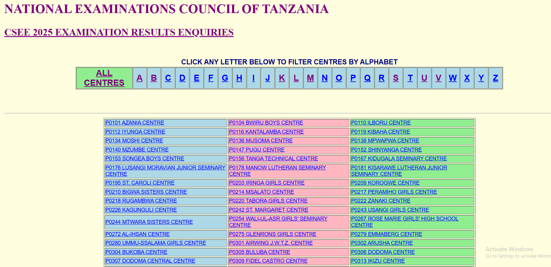 Haya hapa matokeo ya kidato cha nne 2025